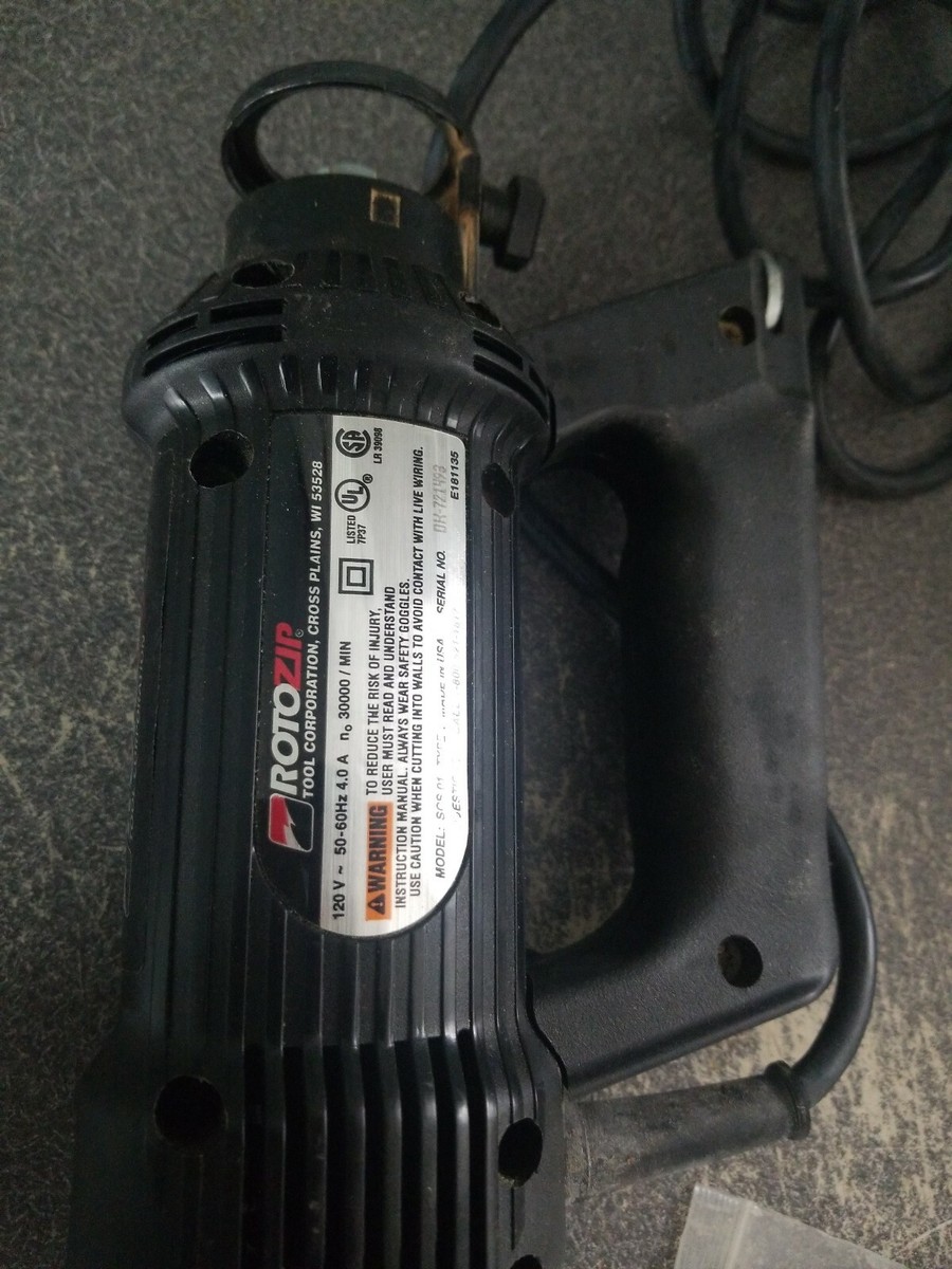 RotoZip Rz1 Corded Electric Spiral Saw Cut out Tool for sale