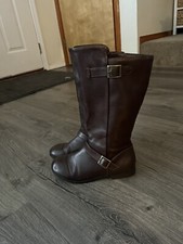 Arizona Jean Co GIRLS Tall Boots AZ Mint Brown Size 3 knee high