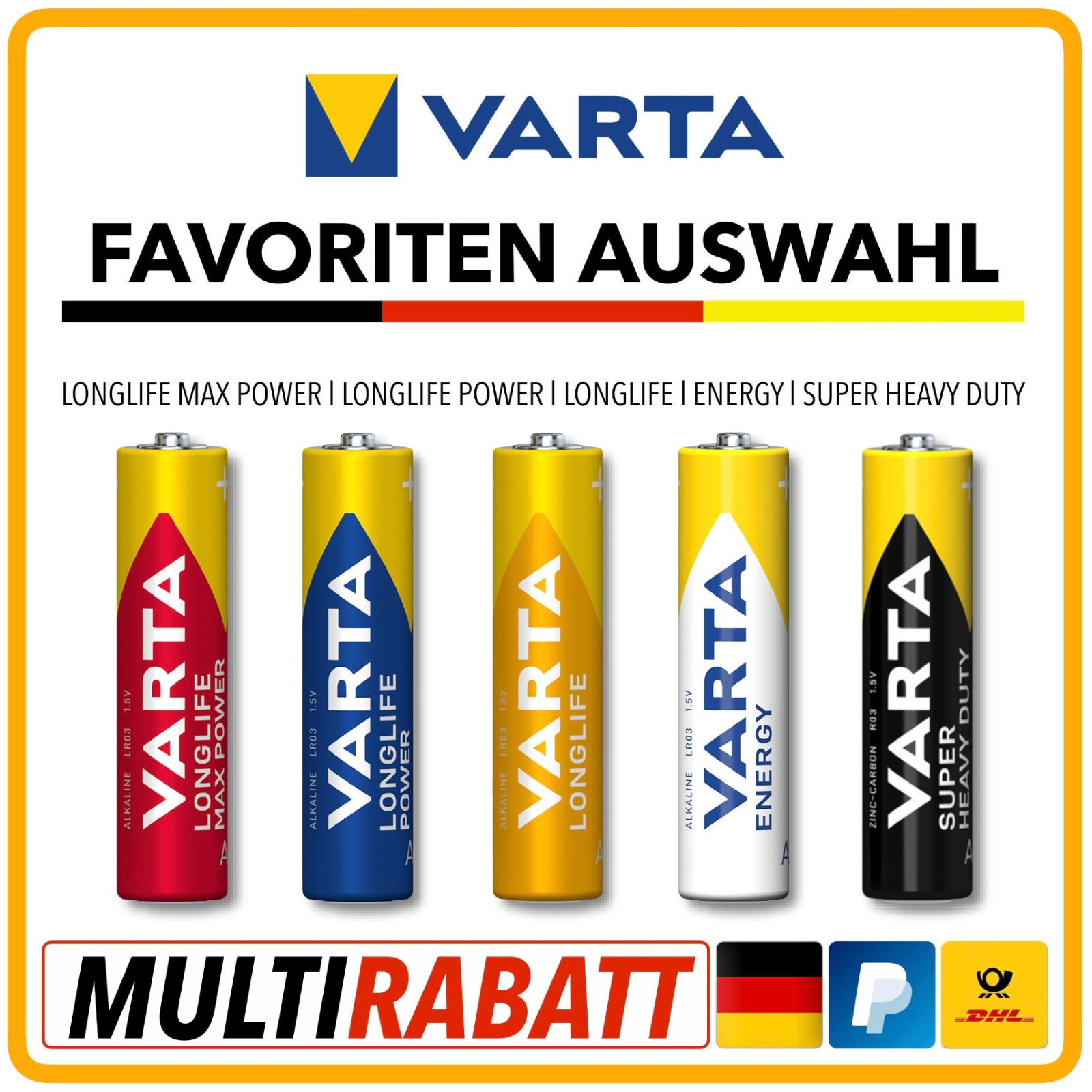 Thumbnail - Varta Batterien Aaa L Micro L Lr03 L 4003 Auswahl