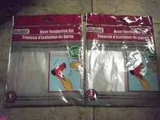 New ! 2 PK Tool Bench Hardware Door Insulation Kit Clear Insulation Shrink Film 