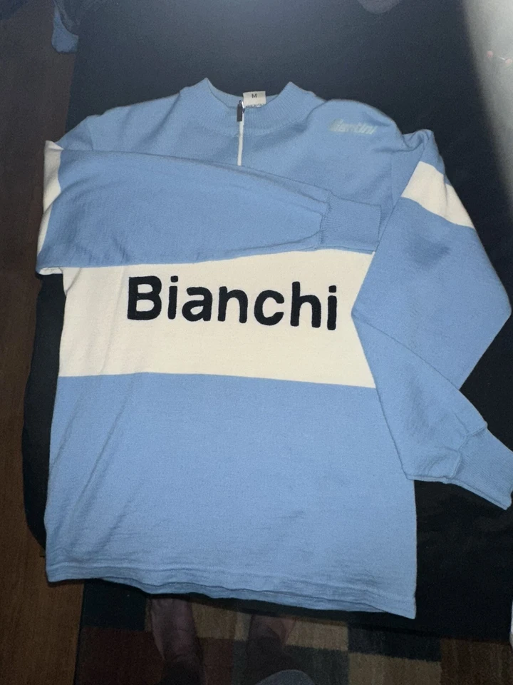 SANTINI BIANCHI LONG SLEEVE WOOL JERSEY - Image 2 of 4