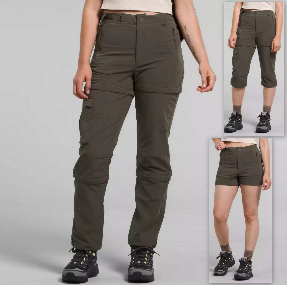 完売必須!■THE NORTH FACE■Plus Bridgeway Zip-Off Pants The North Face Womens Plus Bridgeway Zip-Off Pants 3-in-1