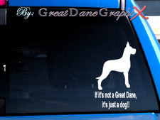 If It's not a Great Dane... 2 -Vinyl Decal Sticker -Color Choice -HIGH QUALITY