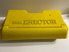 Vintage 1970's GABRIEL ERECTOR Set in Yellow Case with Pieces and Instructions