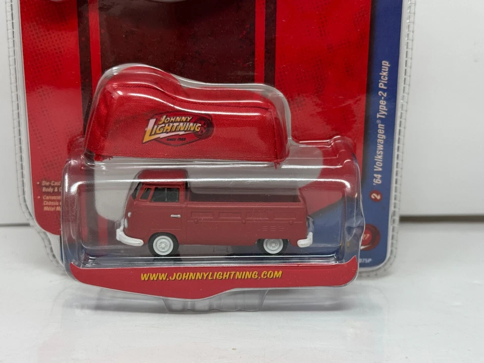 Johnny Lightning 1964 Volkswagen Type-2 пикап 1:64 литая БЕЛАЯ МОЛНИЯ - Изображение 3 из 4