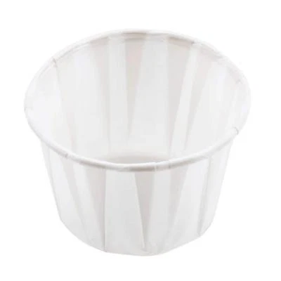 WE CAN SOURCE IT LTD Paper Ramekin Sauce Pots Compostable Round Paper Souffle Cup Portion Pots - 1oz