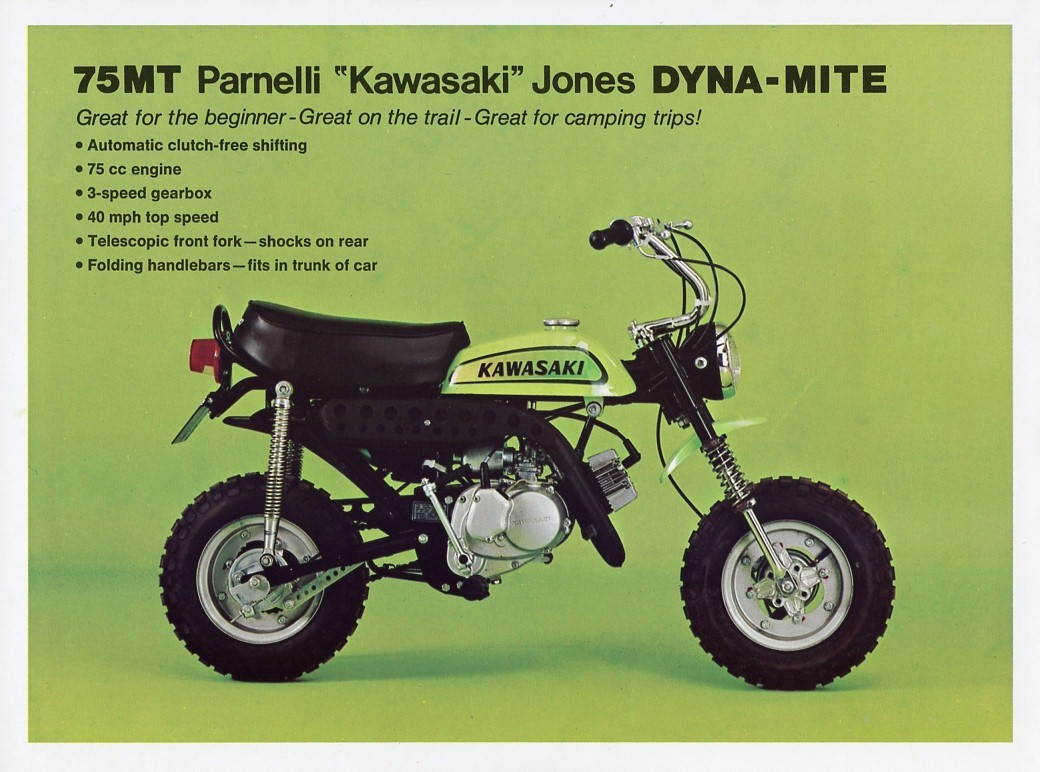1971 KAWASAKI MT1 75 VINTAGE MOTORCYCLE AD POSTER PRINT 18x24 9