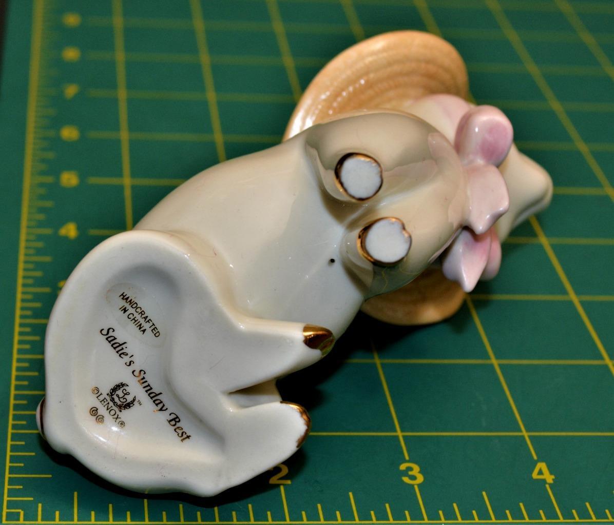 LENOX Fine China 24k Gold “SADIE'S SUNDAY BEST” Pig in Hat