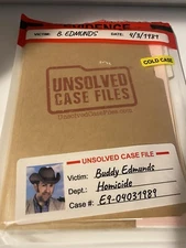 Unsolved Case Files Cold Case Murder Mystery Game BUDDY EDMUNDS