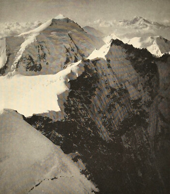 Auffallende Studie der Alpen 1947 von A E Lockington Phiole FRPS