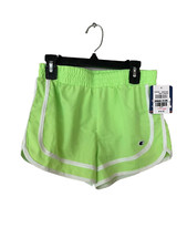 Champion Girls' Medium Solid Woven Shorts - Sizzling Mint Green