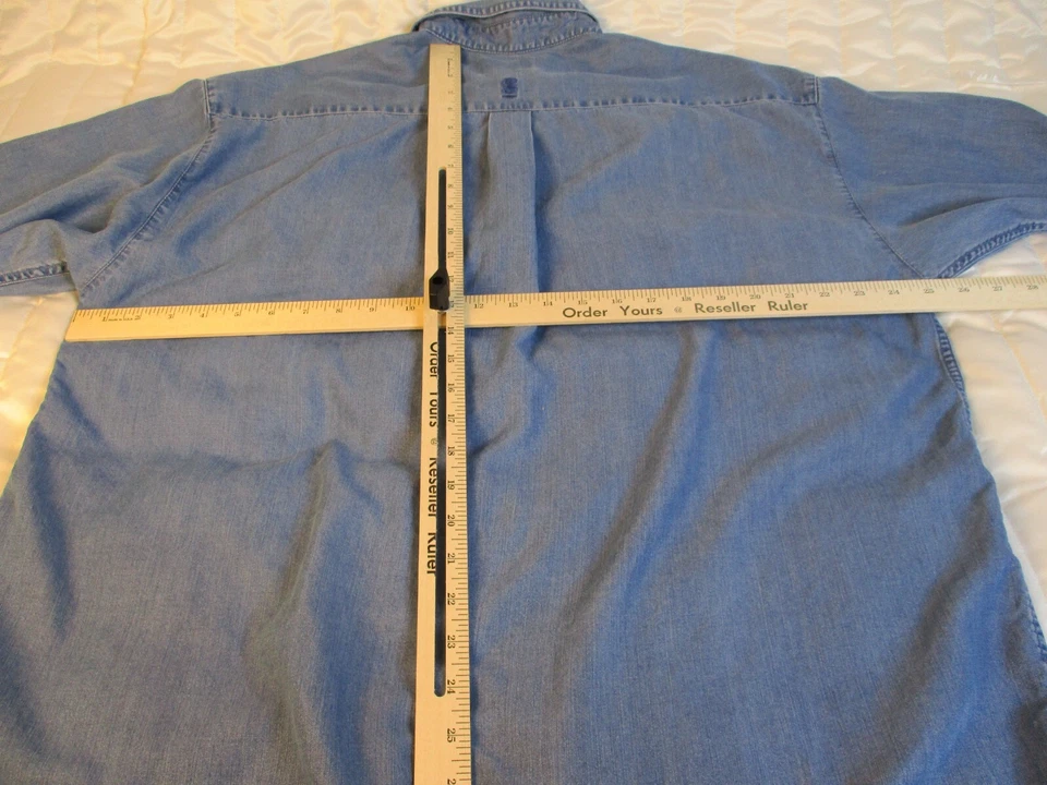 Gear For Sports Florida Gators Shirt Men's 2XL Blue Jeans Denim Button Up Pocket - Image 4 of 4