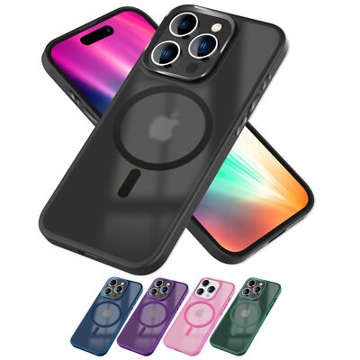 NALIA MagSafe Hülle iPhone 15 Pro Max Case matt stoßfest