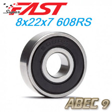 ABEC 9 608-2RS Bearing 8x22x7 Rubber Sealed 608RS 1 QTY 8 22 7