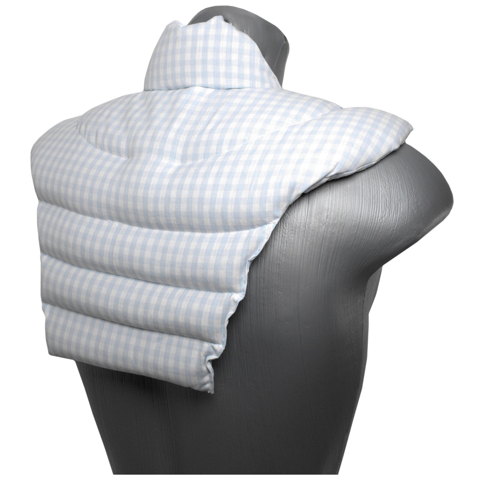 WärmekissenNackenkissenHWSBio-Baumwollehellblau-weiß-NackenRückenKissen