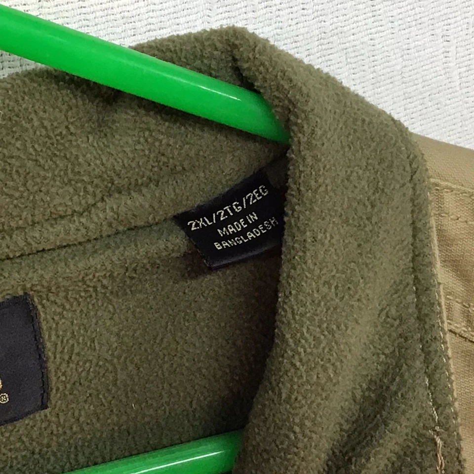 Redhead Fleece Lined Men’s 2XL Hunting Vest Canvas Front Zip Snaps  Game Pocket - Image 3 of 4