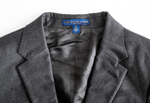 NWT Polo Ralph Lauren Boy's Lightweight Wool Suit Two-Piece Gray $675 Size 16 L - Picture 7 of 14