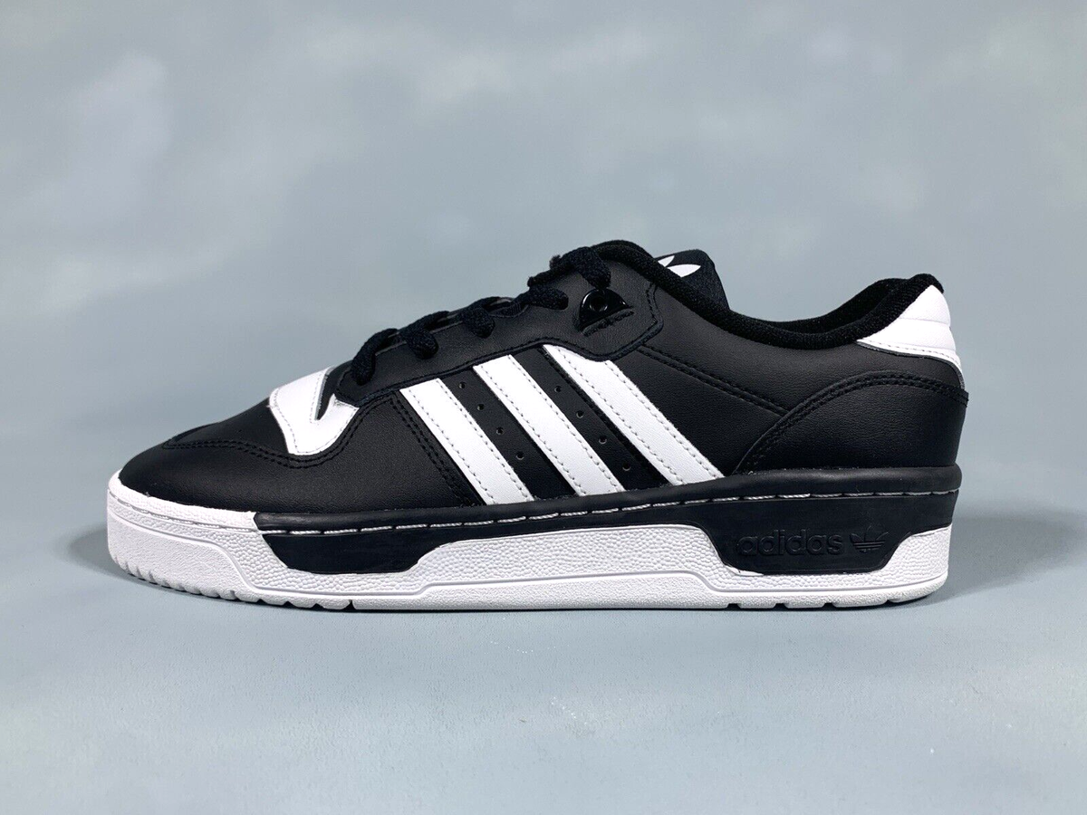 adidas Originals Rivalry Low Black White Sneakers FZ6327 Men's 13
