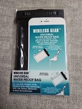 WIRELESS GEAR Universal Waterproof Phone Bag w/ Headphone Jack NEW Open Box