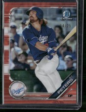 2019 Bowman #BCP-124 DJ Peters Chrome Prospects Orange Refractor #/25