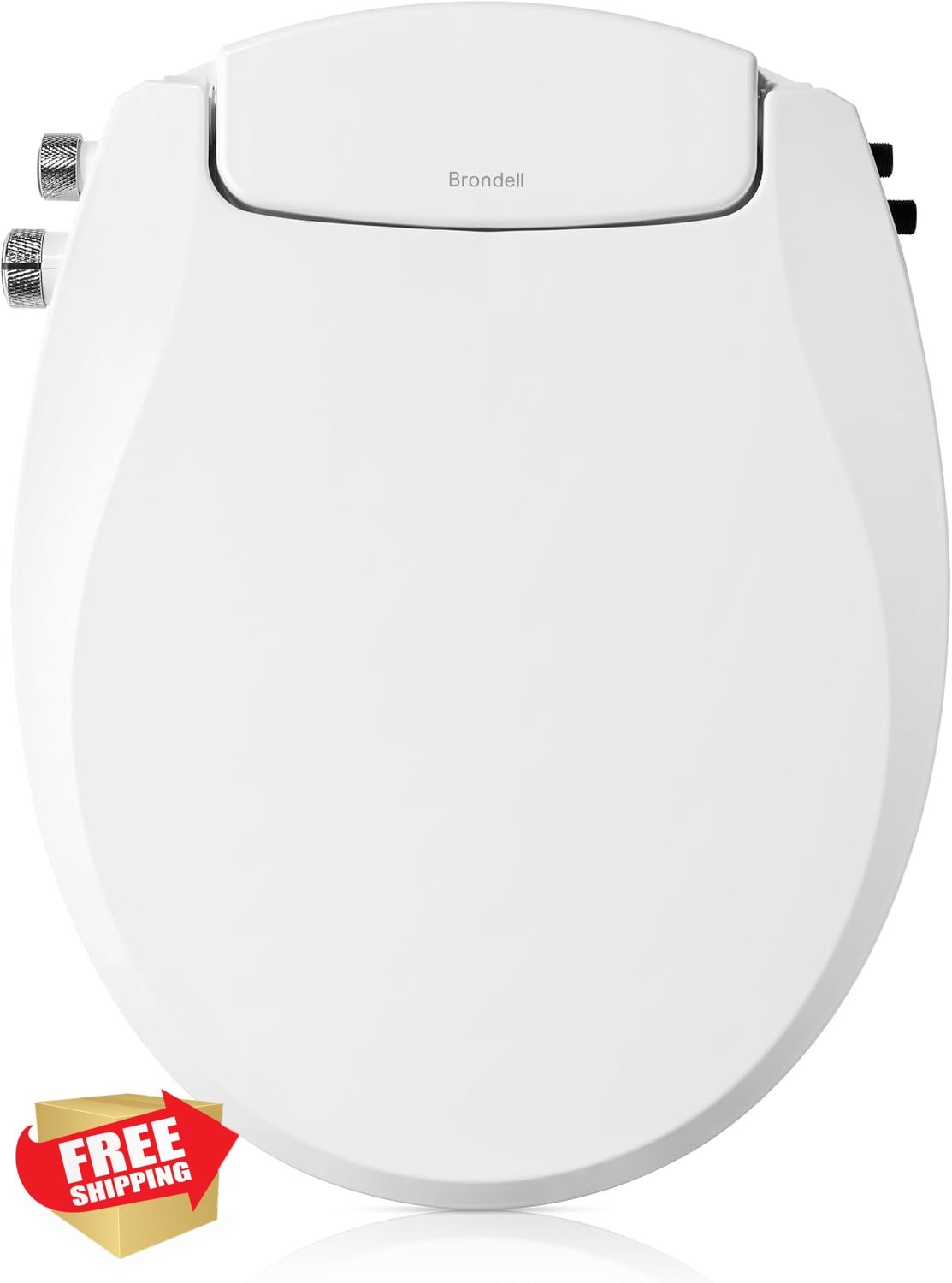 Round Swash Non-electric Dual Nozzle White