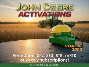 John Deere StarFire 3000 Receivers SF1/SF2/SF3/RTK Activations Unlock Key