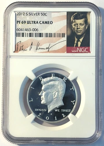 2012s Kennedy Silver Half Dollar PF69 Ultra Cameo NGC, Special Label, Free Ship!