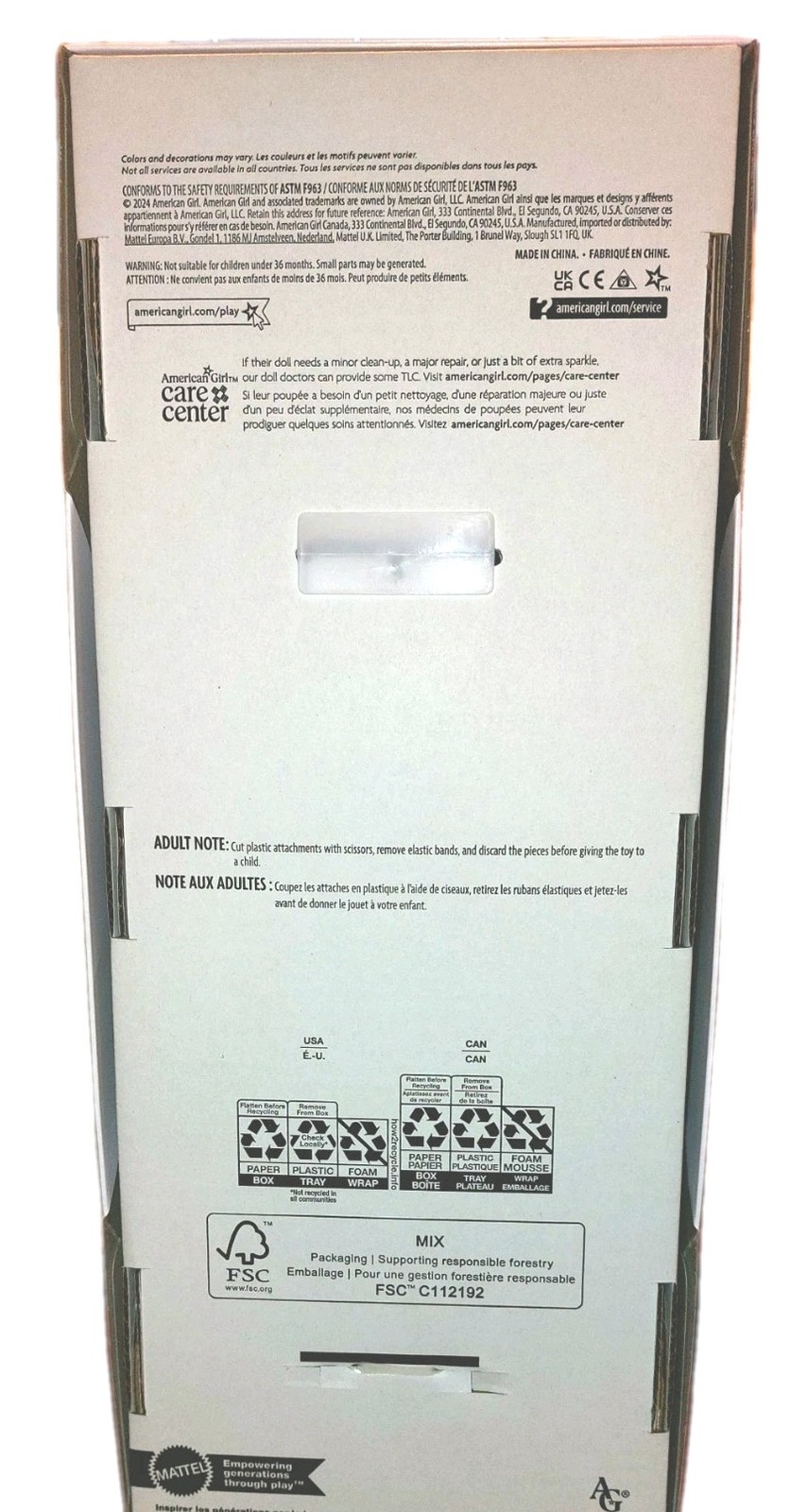 AMERICAN GIRL DOLL "TRULY ME" #67 CARE CENTER REPAIR & SPARKLY CREAM DRESS!