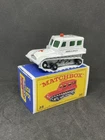 Lesney Matchbox 35 Custom Snow Trac Ambulance Restored With Repro Box.