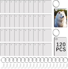 240Pcs Sublimation Keychain Blanks Double Sides 80 MDF Sublimation Keychains