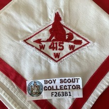 Boy Scout OA Lemolloillahee Lodge 415 Order O The Arrow Neckerchief F263B1