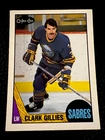 1987-88 O-Pee-Chee Hockey #96 Clark Gillies - Sabres (A)
