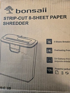 Déchiqueteuse de papier pour usage domestique, 8-Sheet Stripcut Home Office Shredder, Cd/Credit Ca
