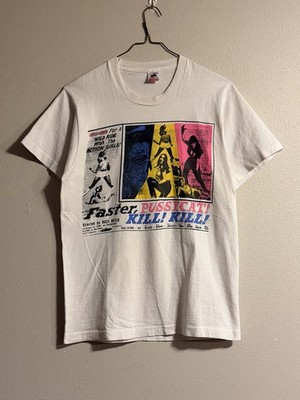 Vintage 80s 90s Faster Pussycat Kill Kill Movie Promo T Shirt Russ Meyer Large