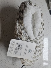 Cabin Slippers Northeast Outfitters Cozy Taupe Small/medium Aloe Infused NWT