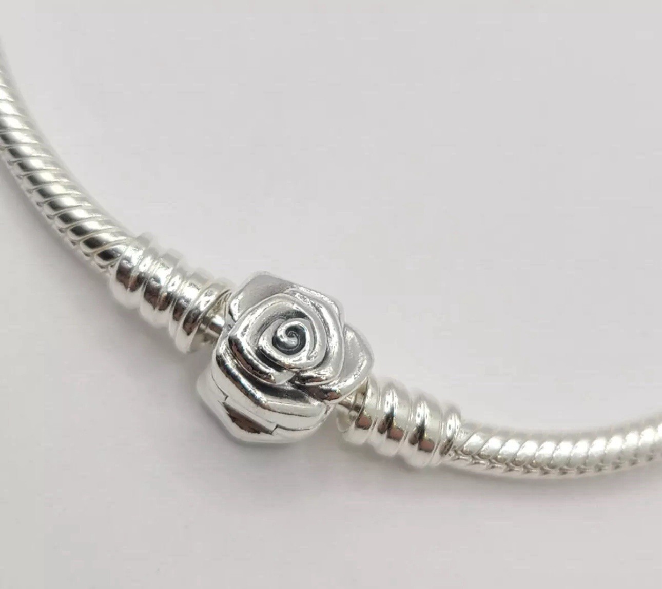 PANDORA Rose in Bloom Sterling Silver Charm Bracelet 7.5 Inch 593211C00