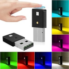 Mini LED USB Multicolour Light Neon Atmosphere Ambient Lamp Bulb Car Accessories