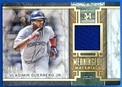 Vladimir Guerrero Jr Relic Gold /49 Blue Jays 2025 Topps Museum Meaningful