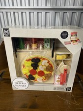 48 Piece Wooden Pizzeria Pizza Toy Play set For Play Kitchen