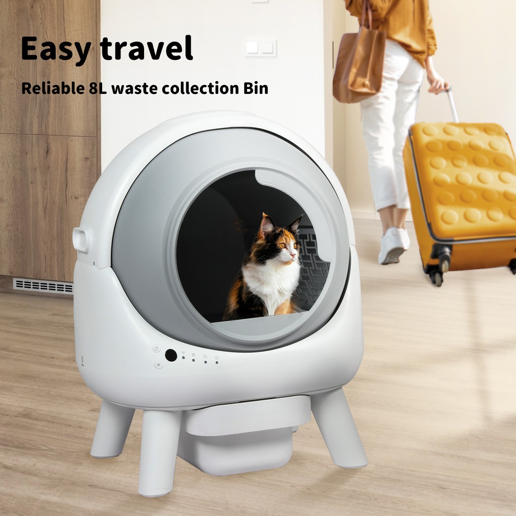 Pawz Cat Litter Box Large Machine Automatic Self Cleaning APP Control White — image 8