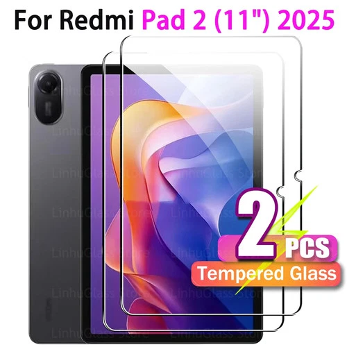 2PCS For Redmi Pad 2 (11.0") 2025 Tempered Glass Film Cover Screen Protector