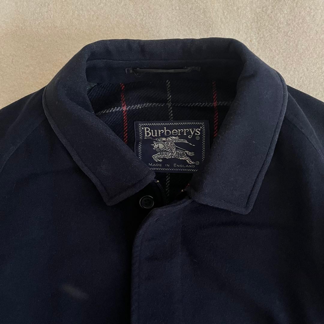 90s Burberry Made in England Wool Jacket in Navy thumbnail 2