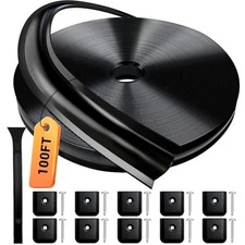 1 RV Trim Molding Insert, 100 Ft Heavy Duty RV Weather Stripping 100FT Black