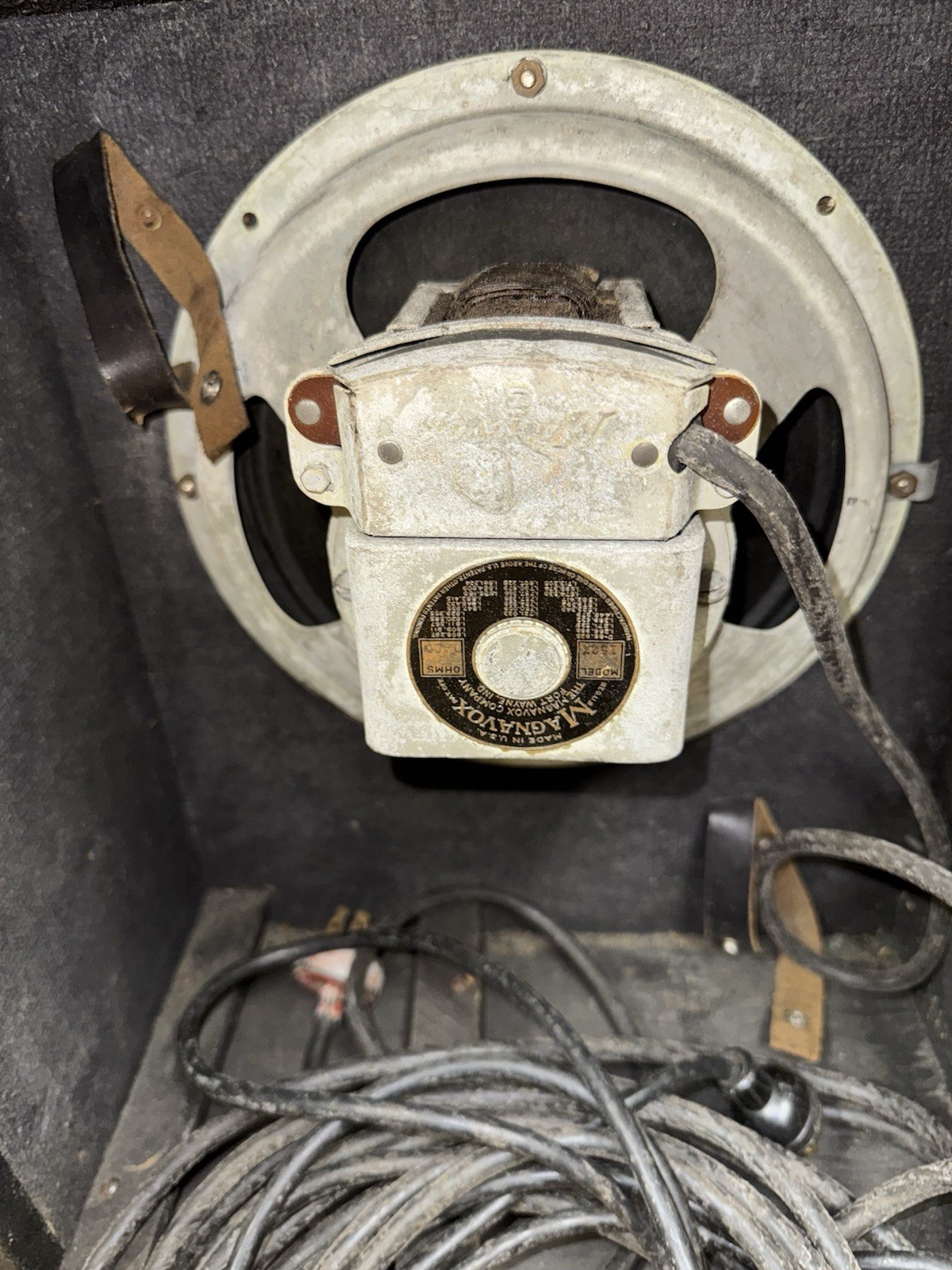 Magnavox Field Coil Speaker w/ SE 6L6 6C8G Tube Amp 78 rpm Western Electric Era