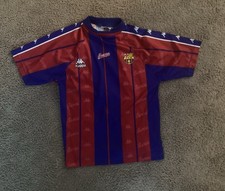 ORIGINAL 1997-98 HOME BARCELONA JEREY* *Neck Line Was Restitched* SIZE M