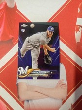 2018 Topps Chrome Base Purple Refractor Rookie Brandon Woodruff /299