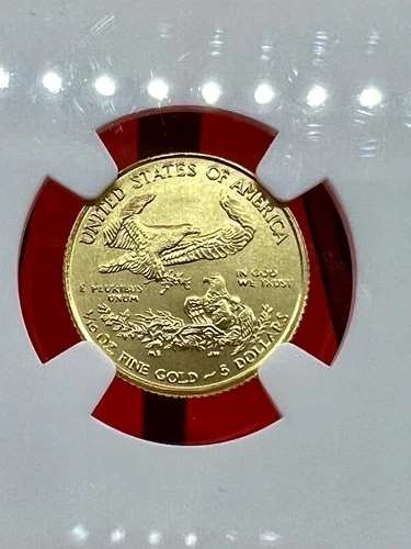 2016 G$5 Gold American Eagle Coin NGC MS70 30th Anniversary 1/10oz hand signed