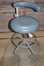 ^ Adec Dental Assistant Chair Adjustable Ergonomic Medical Stool with Armrest