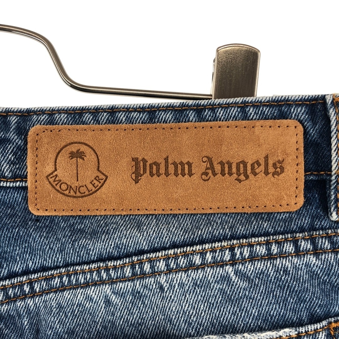Moncler x Palm Angels PANTALONE Distressed Denim Pants 48 Indigo Used KLDR-0 thumbnail 9