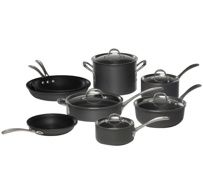 Набор посуды Members Mark из твердого анодированного алюминия состоящий из 15 предметов 26790₽